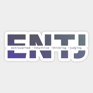 ENTJ Personality Sticker